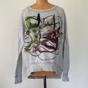Target collab w Neiman Marcus & Proenza Schouler grey abstract print sweatshirt